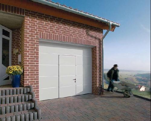 Porte de garage hormann lpu 40 avec portillon