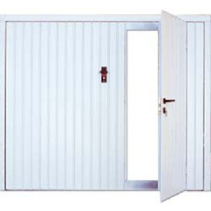 Porte de garage basculante avec porte de service