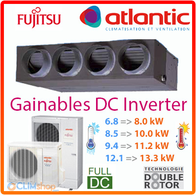 Pompe a chaleur air air atlantic fujitsu