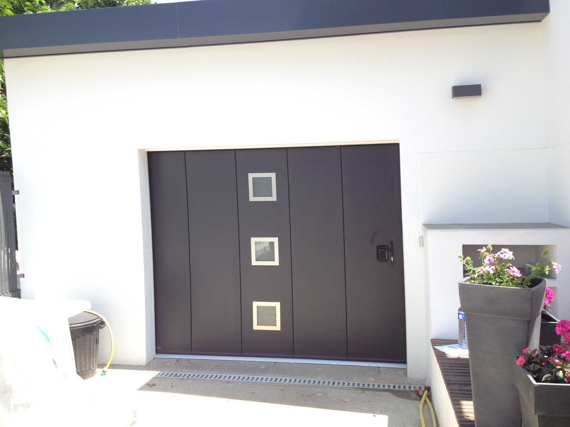 Porte de garage coulissante france fermeture