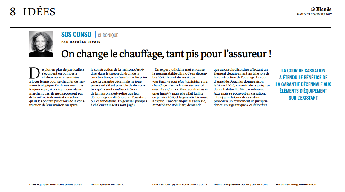 Pompe à chaleur garantie décennale
