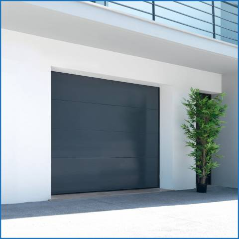 Porte de garage avec portillon bricoman