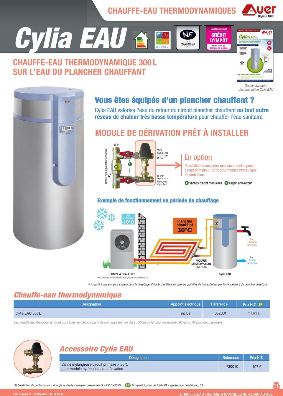 Tarif pompe à chaleur air eau airwell