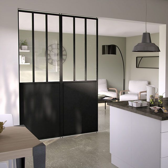 Cloison amovible style industriel