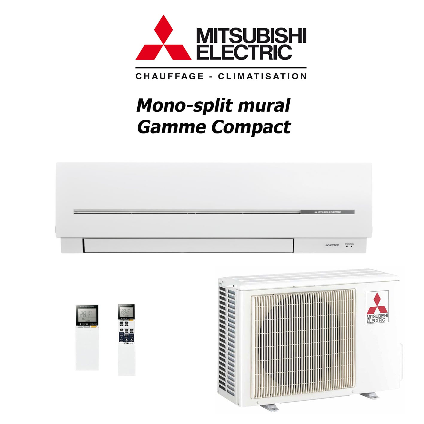 Pompe a chaleur mitsubishi bi split