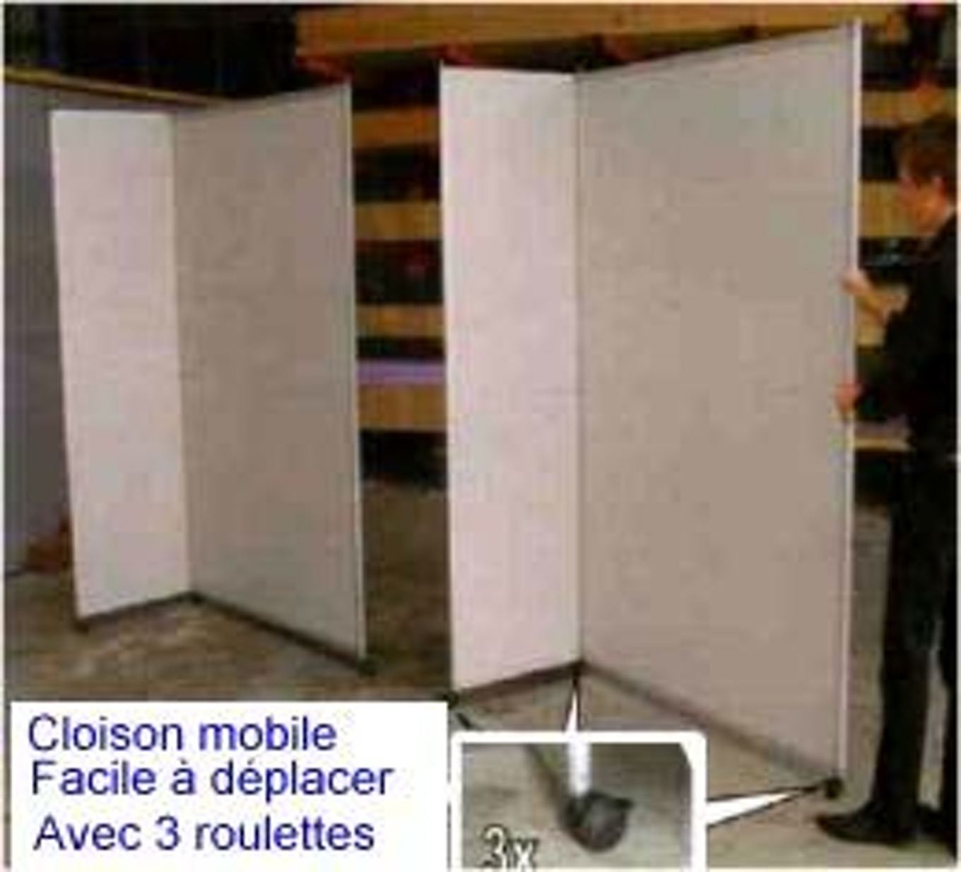 Cloison amovible clipper