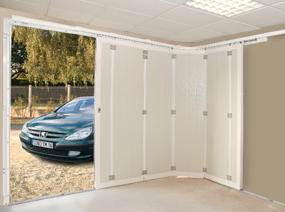 Porte de garage coulissante en aluminium