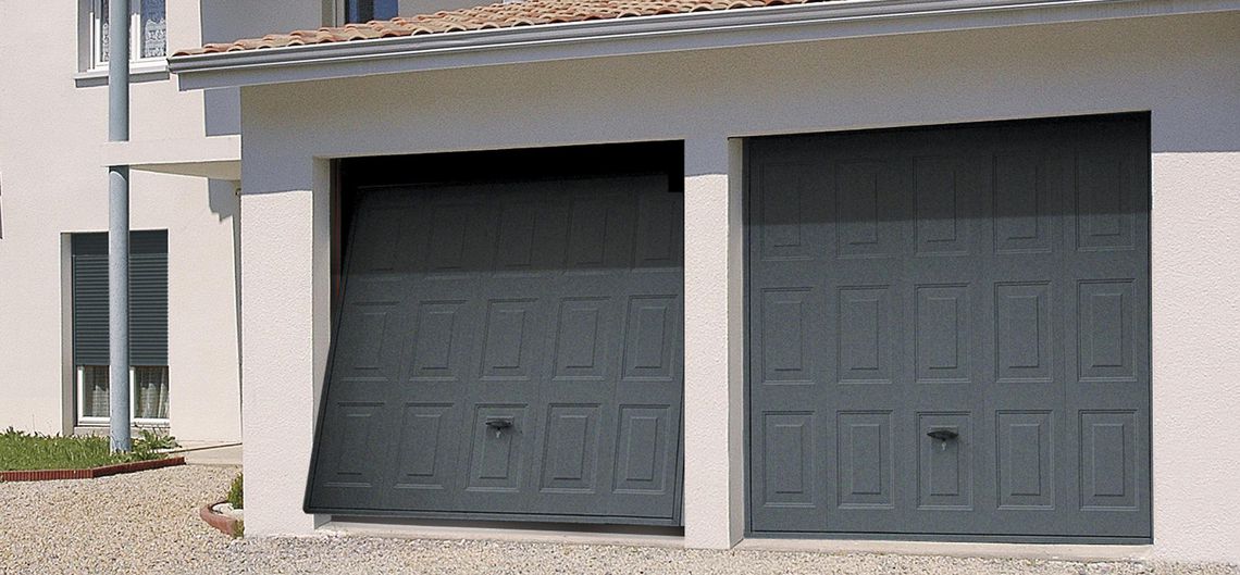 Porte de garage basculante ral 7016