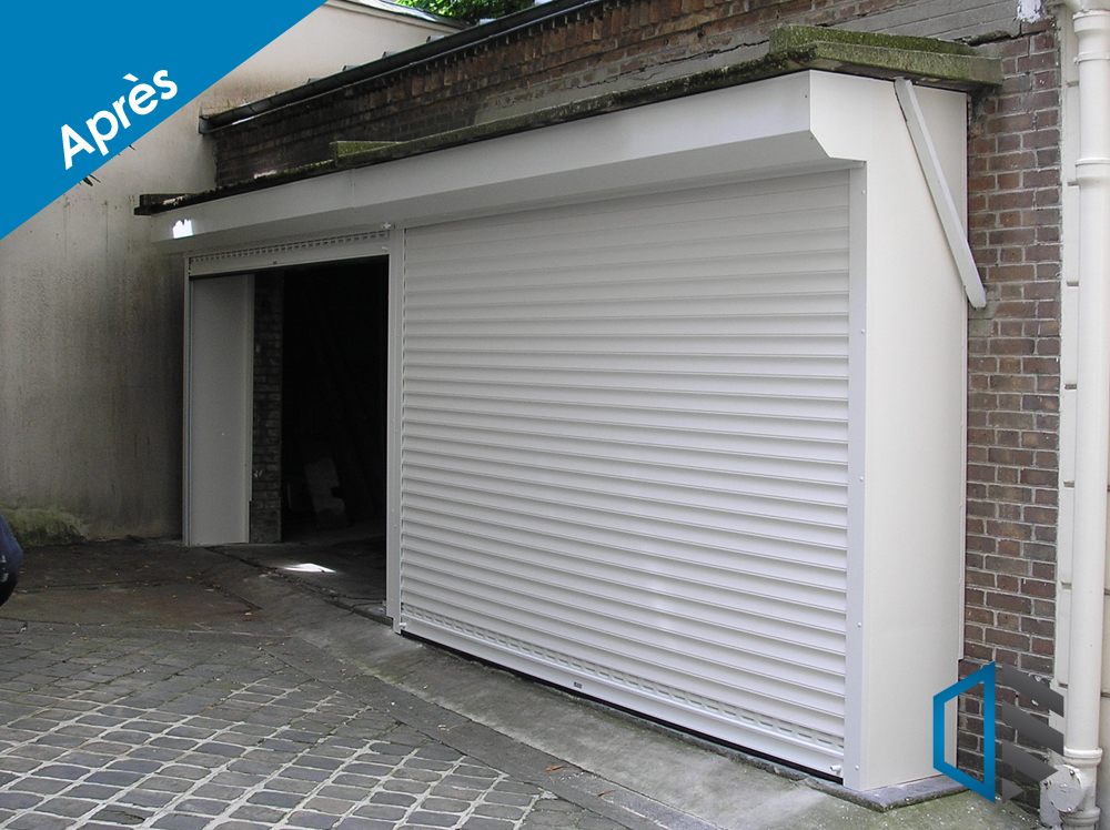 Porte de garage enroulable aluminium