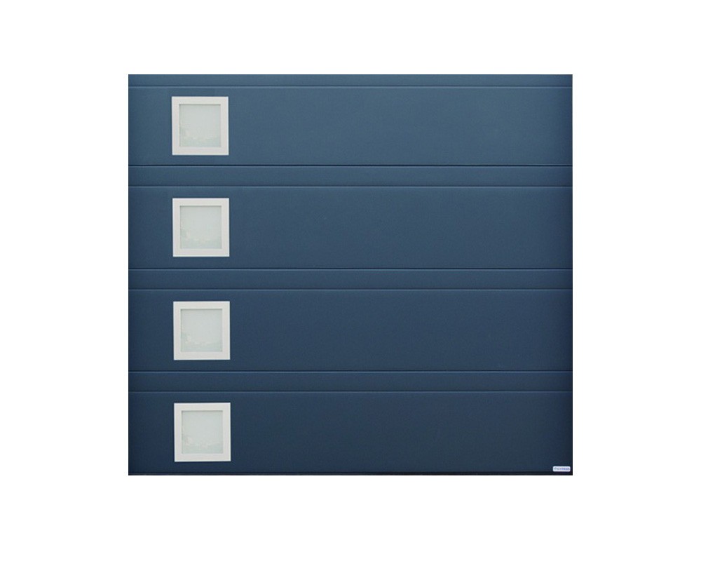 Porte garage sectionnelle avec portillon activa