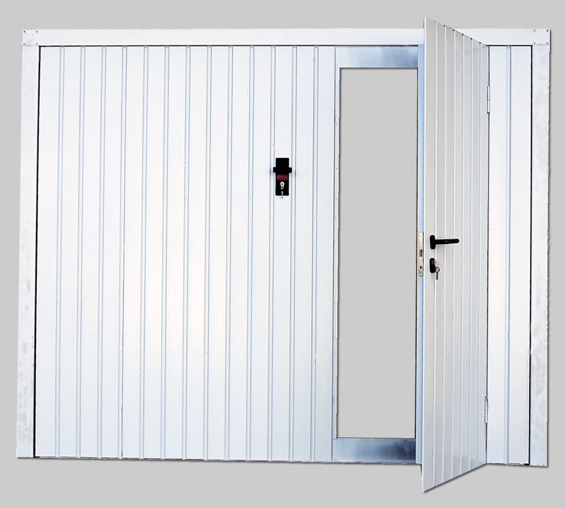 Porte de garage basculante avec portillon bricoman