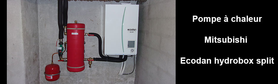 Pompe a chaleur mitsubishi ecodan hydrobox