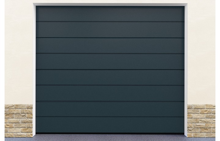 Porte de garage pvc marron pas cher