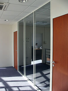 Cloison amovible aluminium