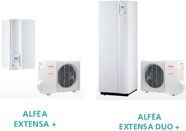 Pompe à chaleur atlantic alfea extensa duo+ inverter