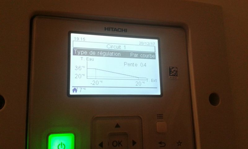 Sonde extérieure pompe à chaleur hitachi