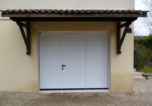Porte de garage hormann sectionnelle avec portillon