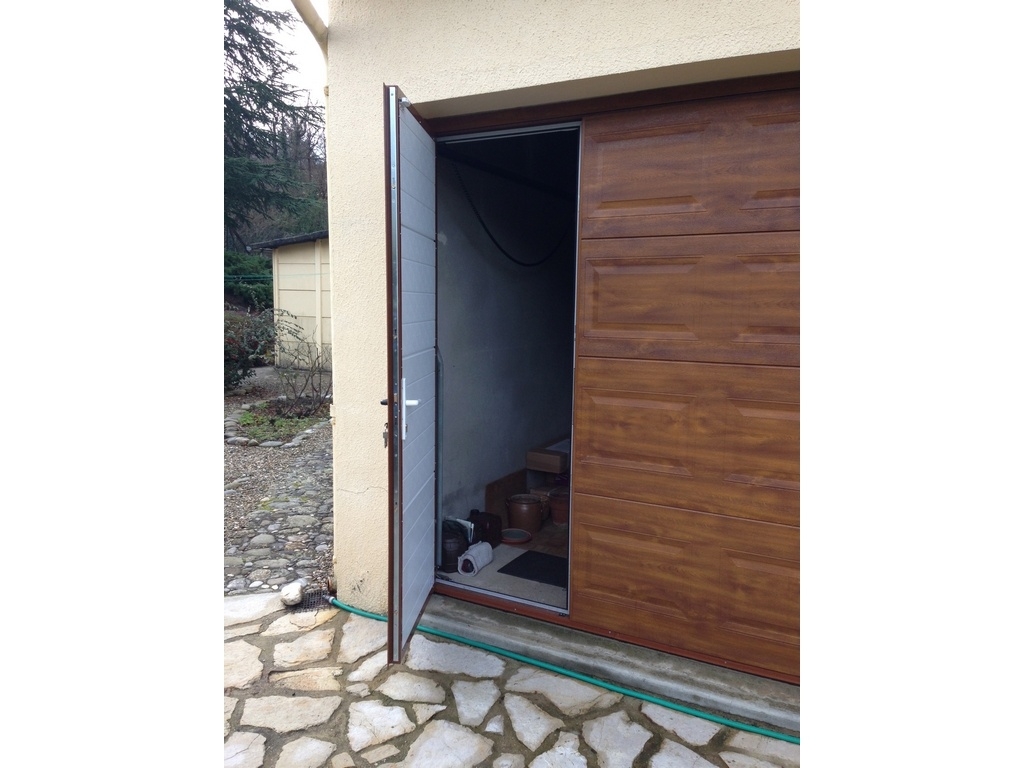 Fabricant porte de garage basculante avec portillon