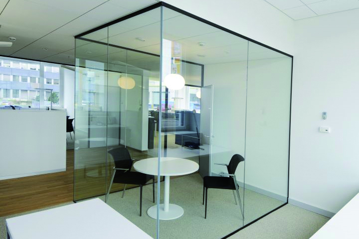 Cloison en verre