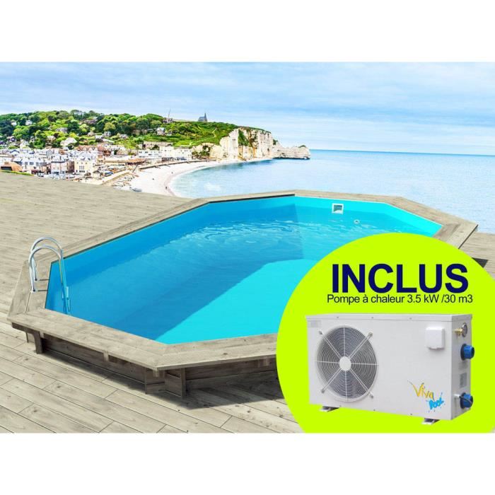Pompe à chaleur piscine bois