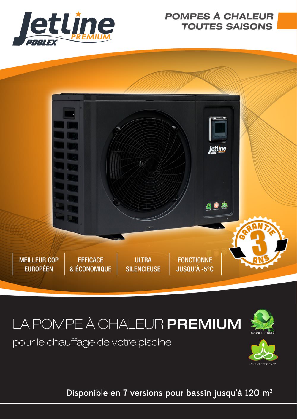 Pompe a chaleur piscine jetline