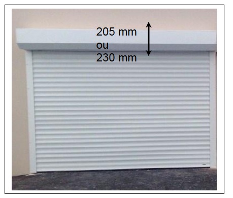 Porte de garage enroulable manuelle