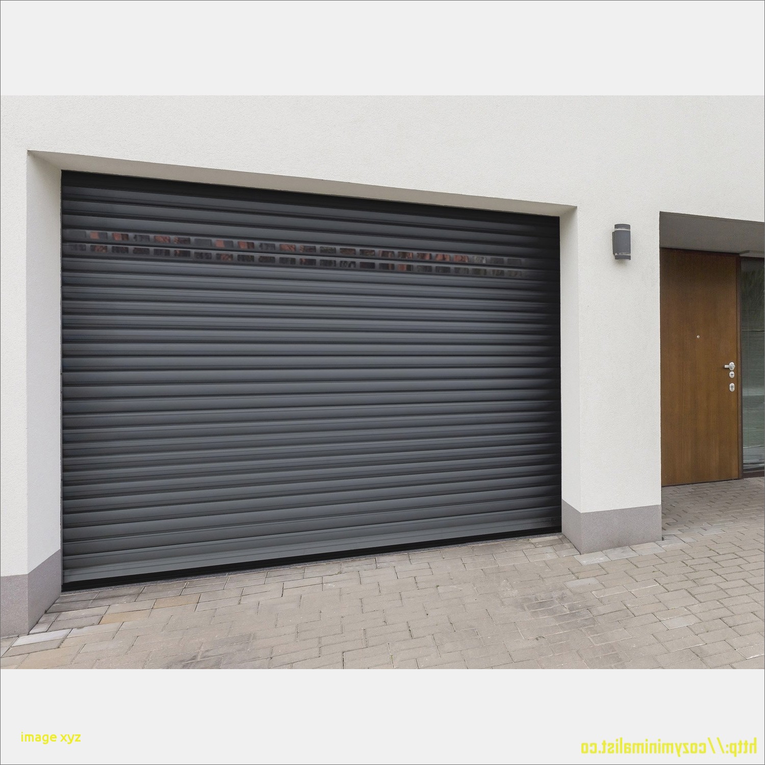 Porte de garage roulant castorama