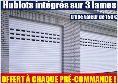 Porte de garage enroulable en 3m