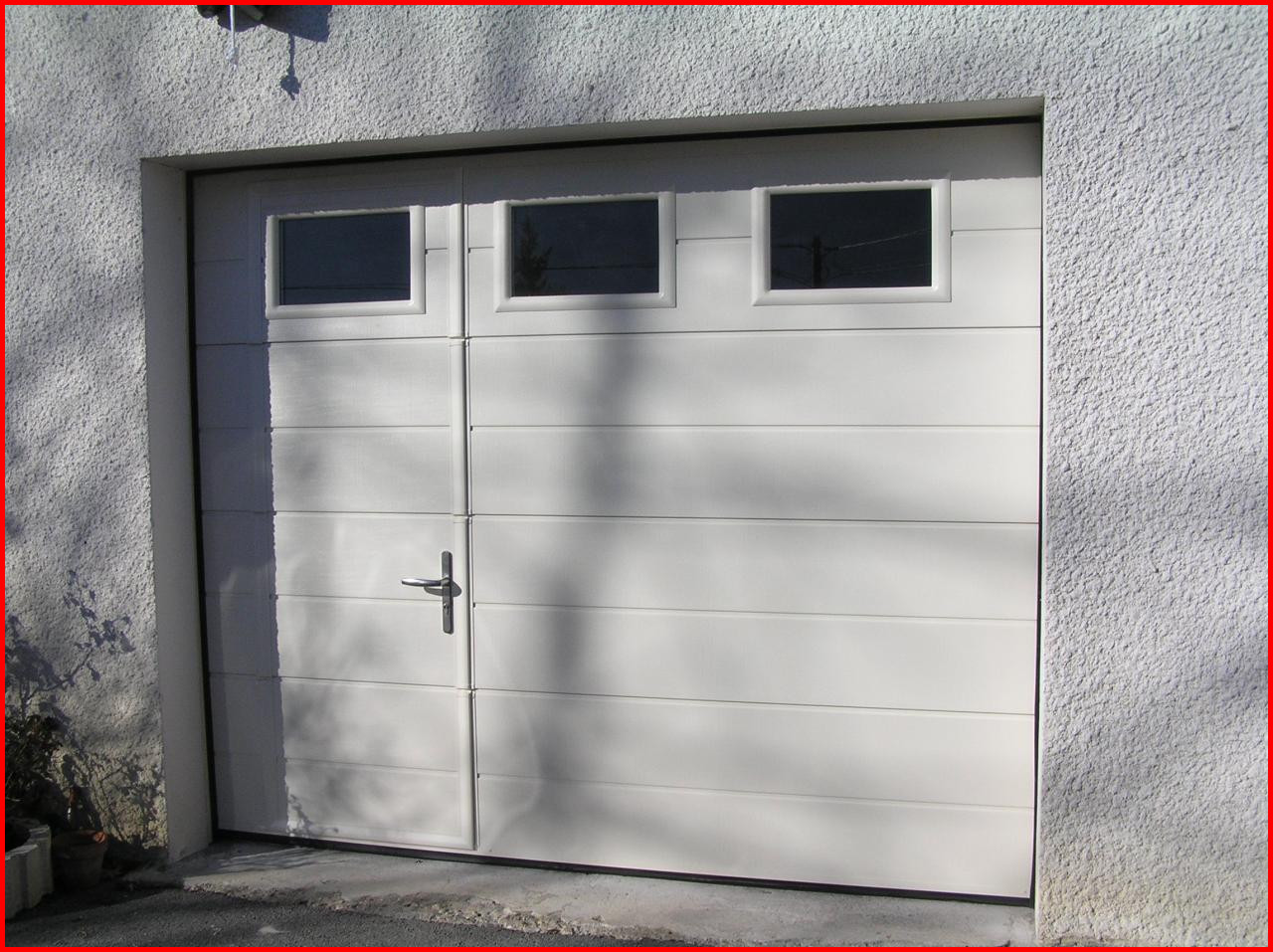 Porte de garage sectionnelle avec portillon wayne dalton