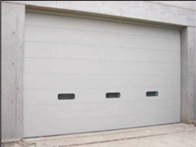 Porte de garage enroulable double