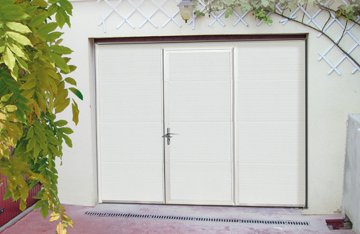 Porte de garage avec portillon integre castorama