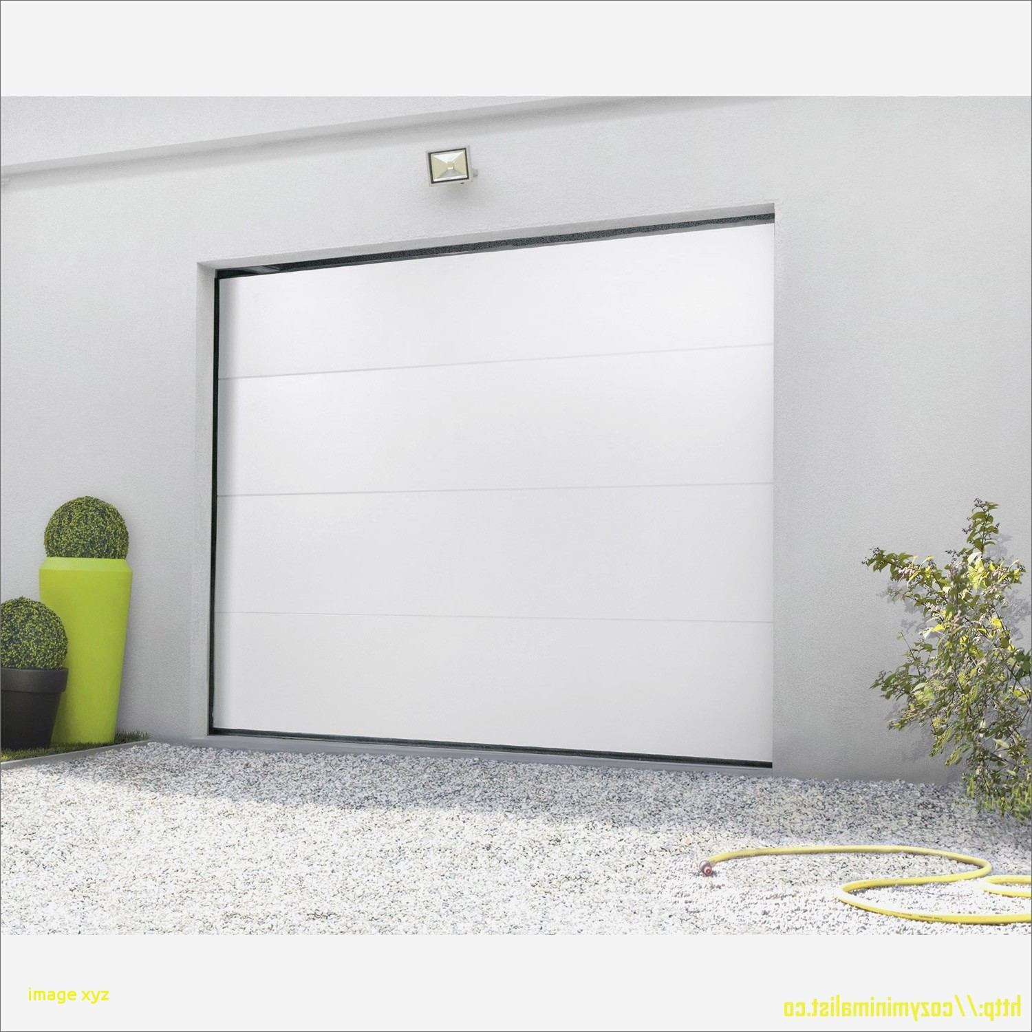 Porte de garage basculante gris anthracite