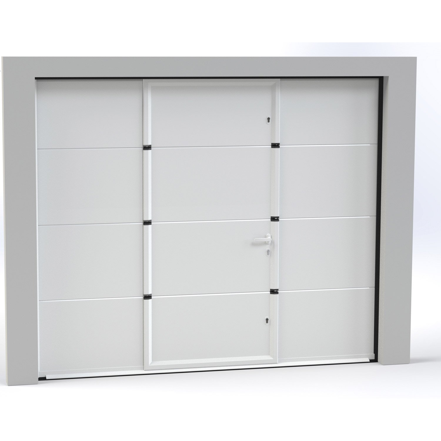 Porte de garage sectionnelle motorisée artens