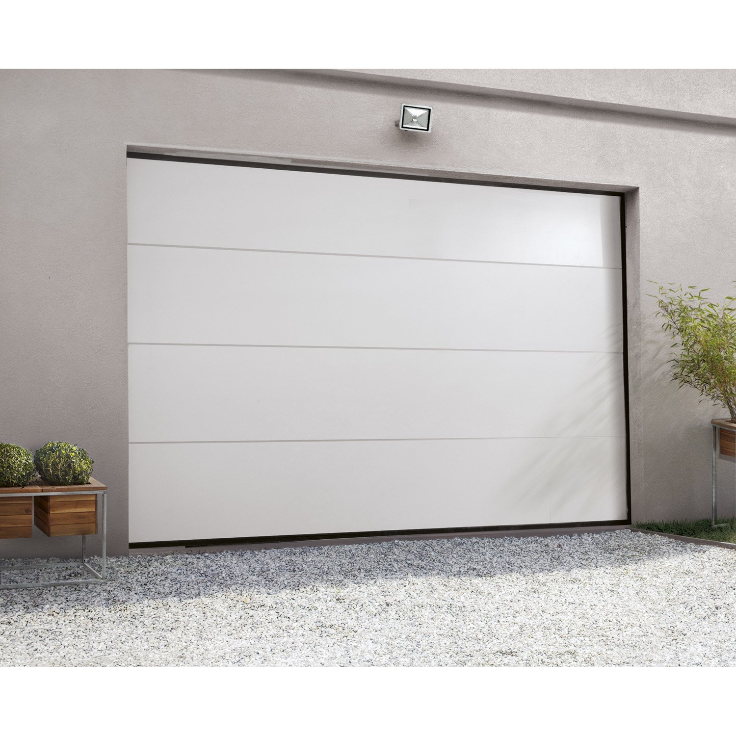 Porte de garage grise pas cher