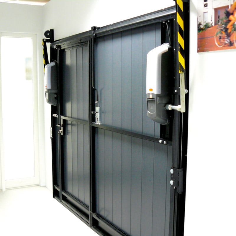 Porte de garage coulissante moteur
