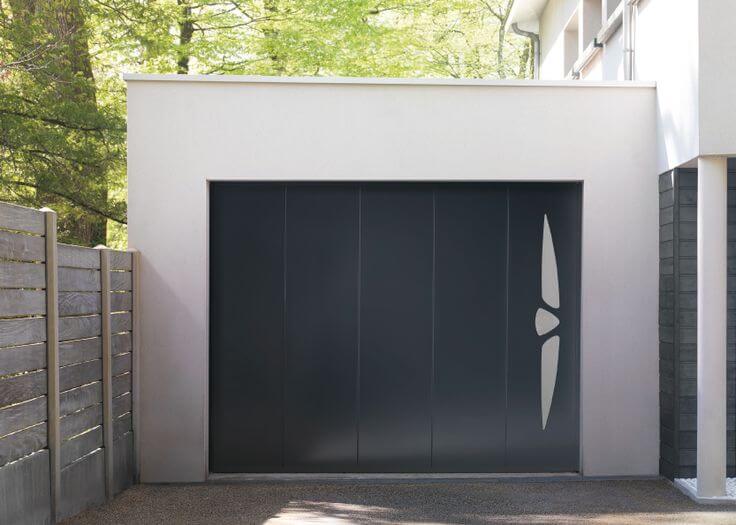 Porte de garage ouverture enroulable