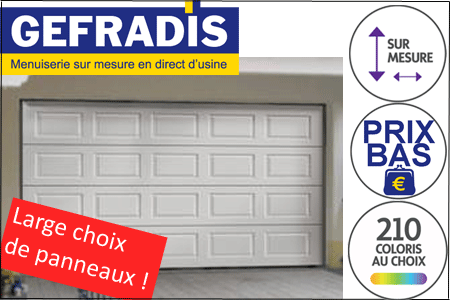 Porte de garage sectionnelle 3m pas cher