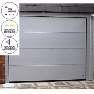 Porte de garage sectionnelle sur mesure devis en ligne