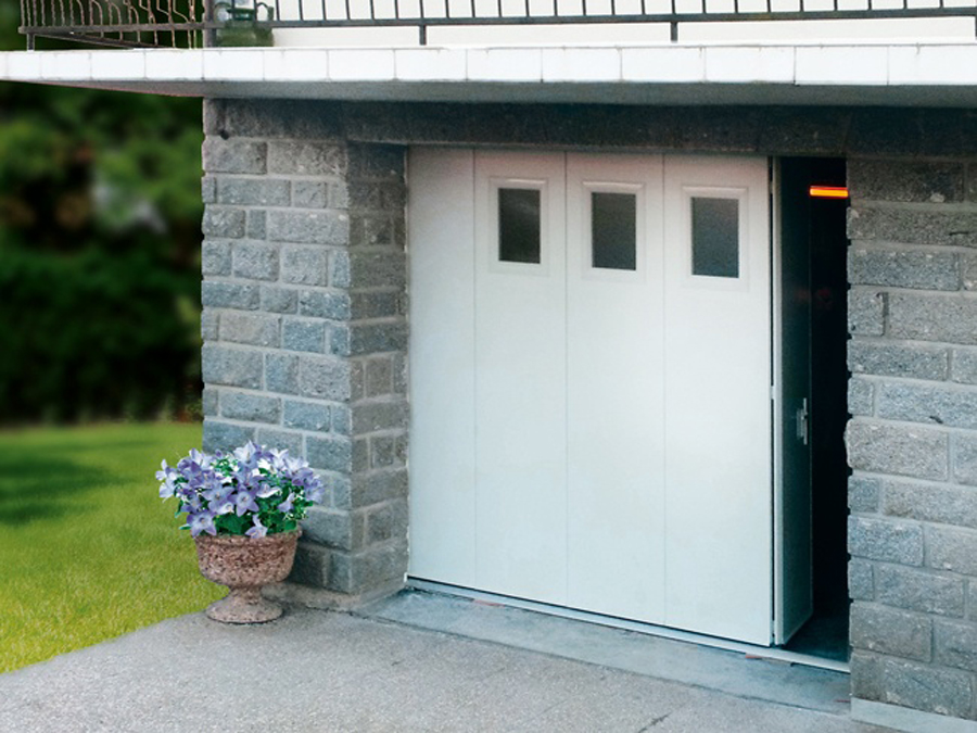 Porte de garage coulissante recoupable
