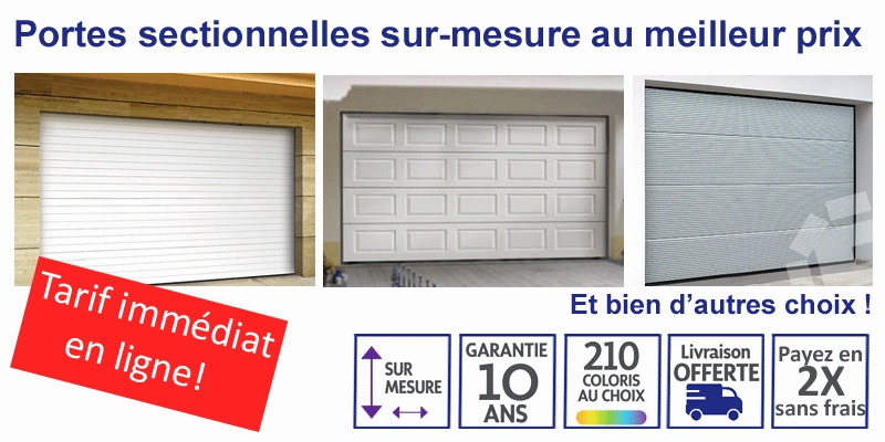Porte de garage coulissante pvc prix