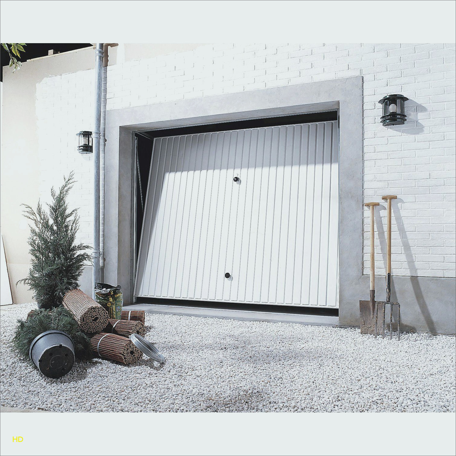 Porte de garage double tarif