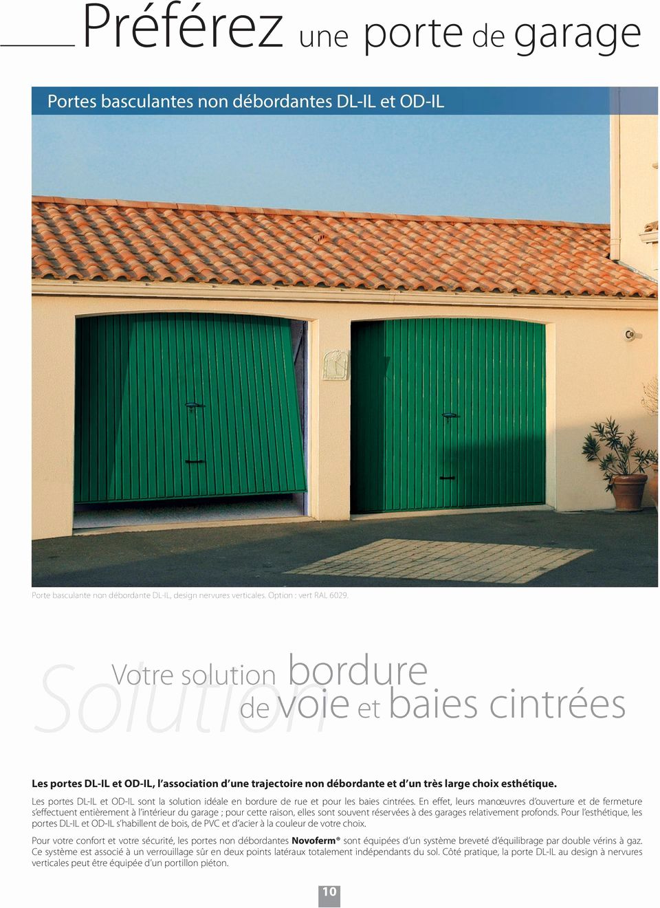 Porte de garage enroulable securite