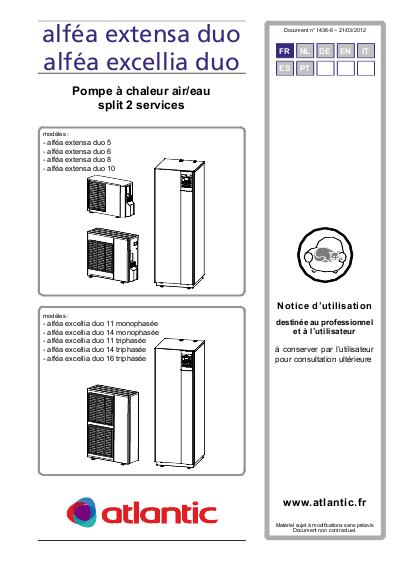 Avis pompe à chaleur aérothermie alféa excellia duo