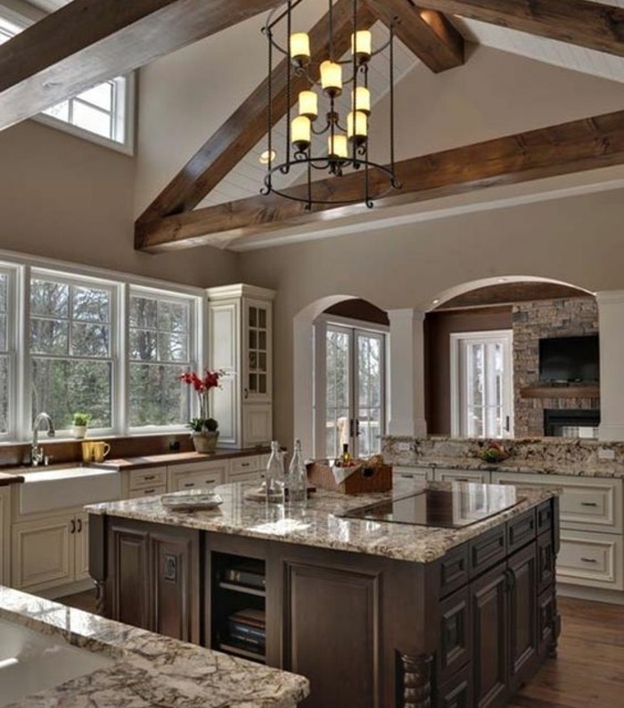 Peinture cuisine avec meuble beige