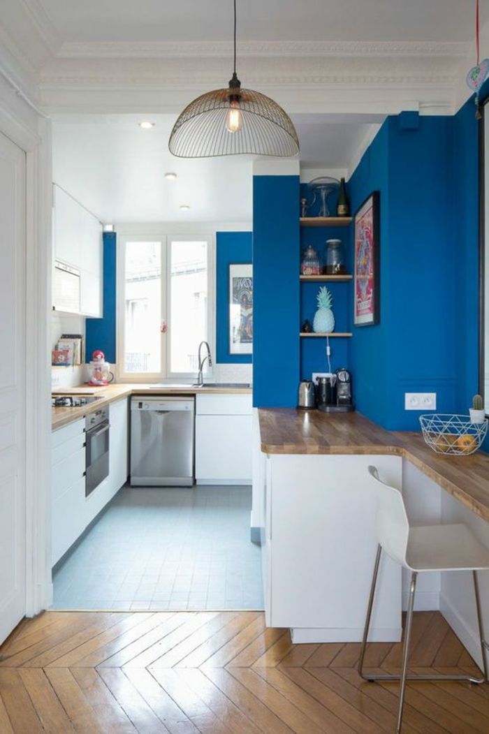 Repeindre sa cuisine en bleu