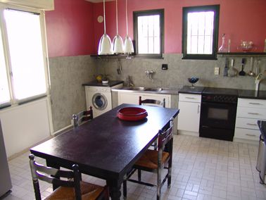 Peinture effet beton sur carrelage cuisine