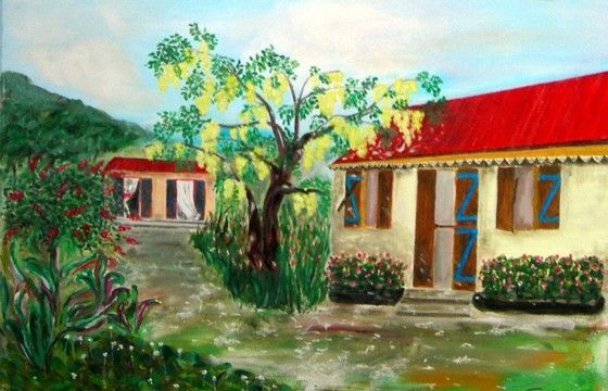 Peinture maison creole