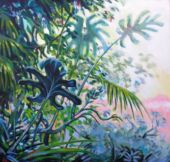 Peinture acrylique jungle