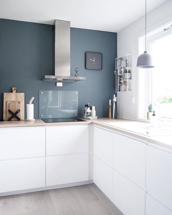 Peinture cuisine blanche et grise