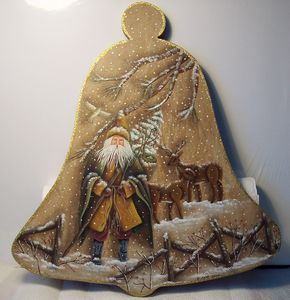 Peinture décorative sur bois noel